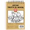 80 Sheets (68 lb/100gsm) Sketchbook | Top Spiral Bound Artist Sketch Pad | Acid Free Drawing Pad | Ideal for Kids, Beginners, Artists & Painters | Bright White